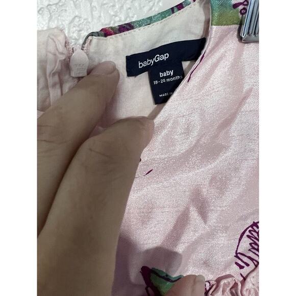 Baby Gap Baby Girls Floral Dress Holiday Bubble Size 18 - 24 Months 2T Party - Picture 4 of 8